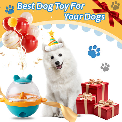 Pawora™ Interactive Tumbler Treat Dispenser – Slow Feeder Toy for Dogs & Cats