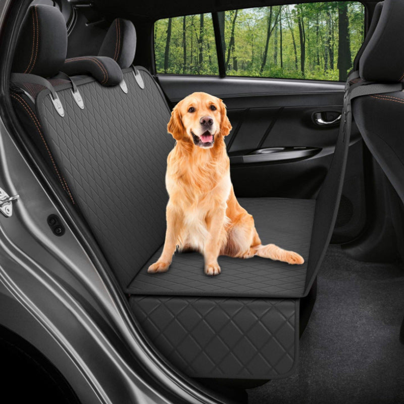 Pawora™ Premium Waterproof Dog Car Seat Cover – Mesh Window, Nonslip & Full Backseat Protection