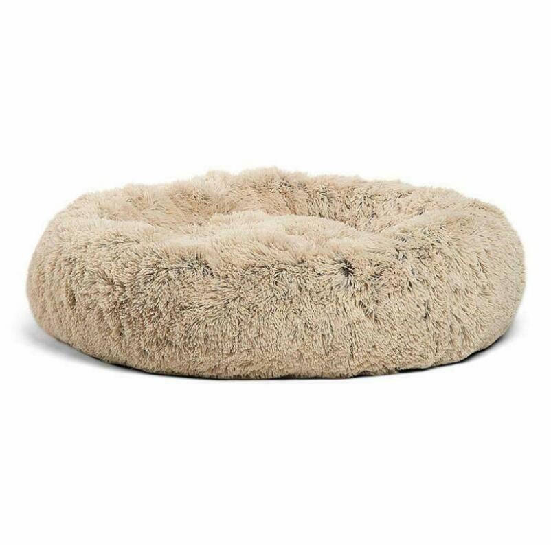Pawora™ Ultra-Soft Calming Donut Bed – Fluffy Anti-Anxiety Nest for Cats & Small Dog