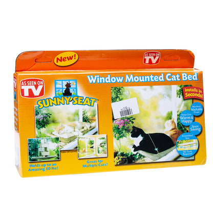Pawora™ Sunny Window Cat Hammock – Strong Suction Hanging Bed for Relaxed & Happy Cats