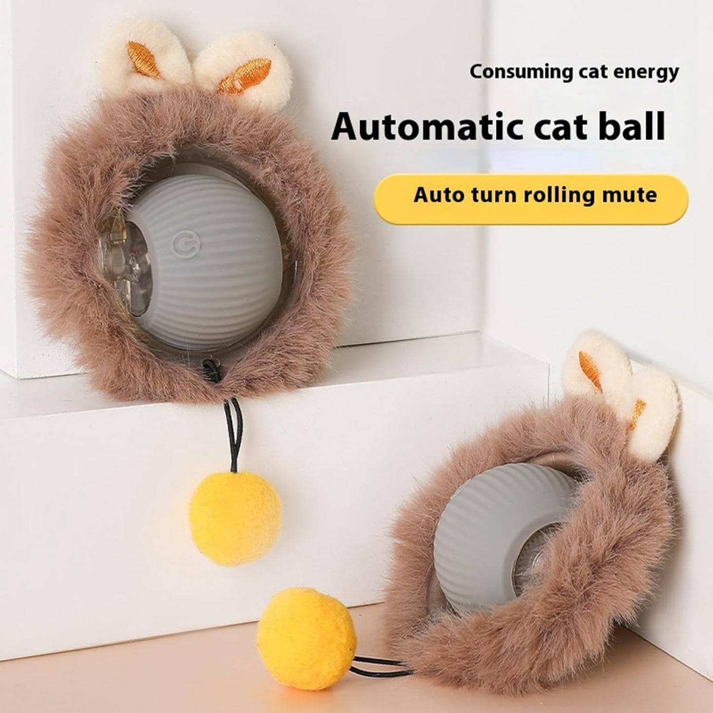 Pawora™ Smart Interactive Rolling Ball Toy – Self-Moving Play Toy for Cats & Dogs