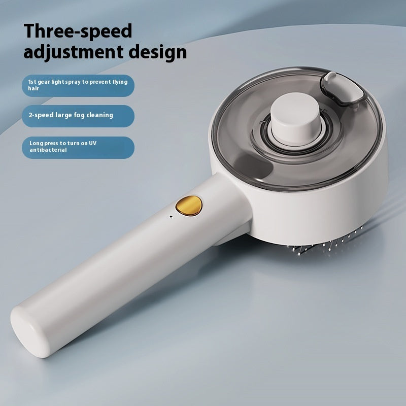 Pawora™ Pet Steam Grooming Brush – Self-Cleaning Dog & Cat Hair Remover