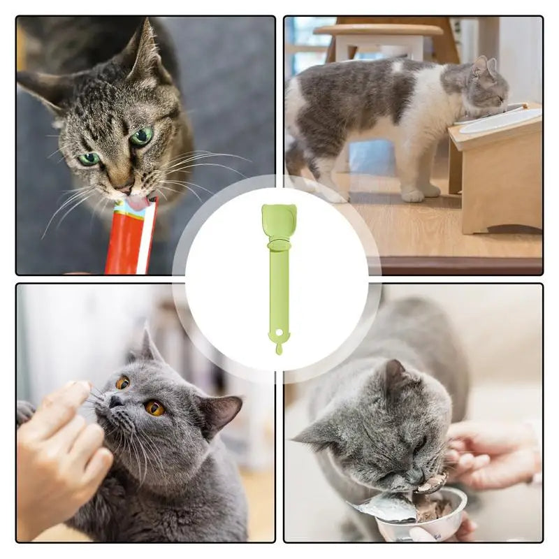 Pawora™ Lickable Cat Treat Squeeze Feeder Spoon