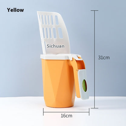 Pawora™ Large-Capacity 2-in-1 Cat Litter Scoop with Waste Storage