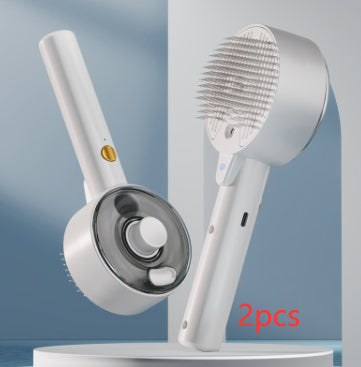 Pawora™ Pet Steam Grooming Brush – Self-Cleaning Dog & Cat Hair Remover