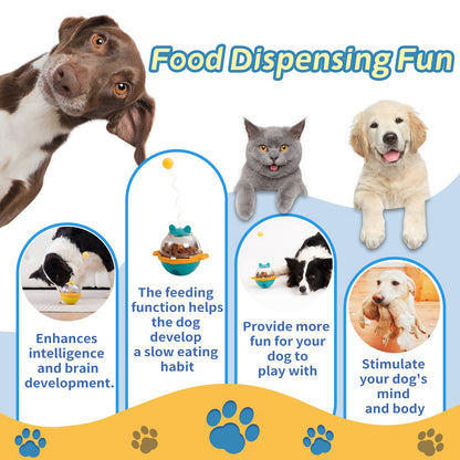 Pawora™ Interactive Tumbler Treat Dispenser – Slow Feeder Toy for Dogs & Cats