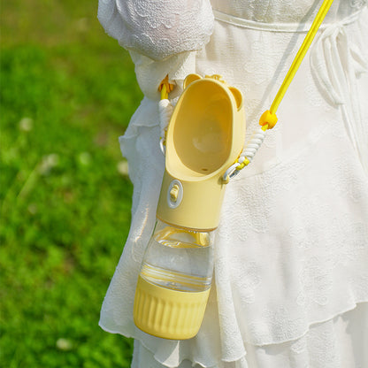 Pawora™ 2-in-1 Cute Bear Pet Travel Water & Food Bottle