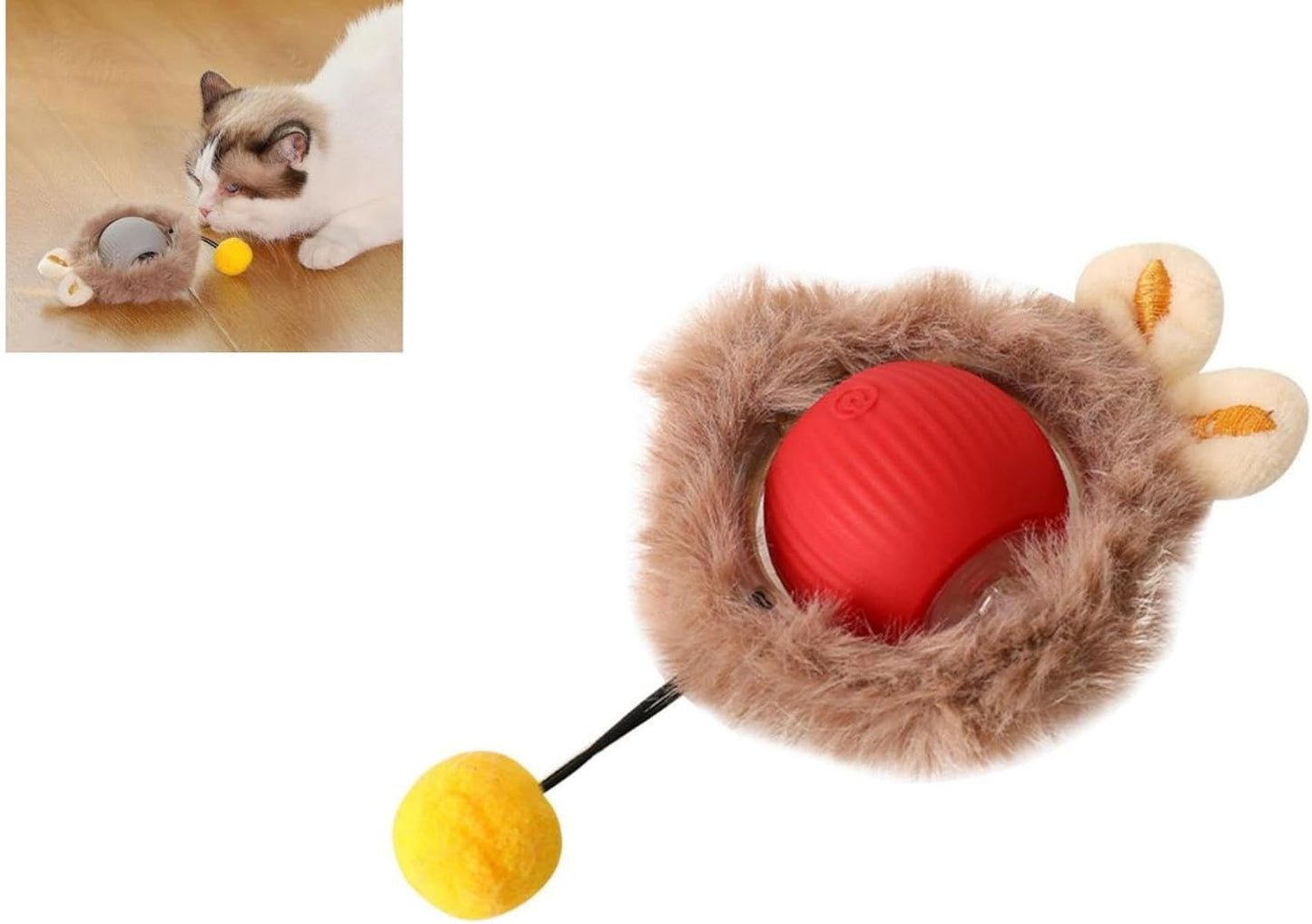 Pawora™ Smart Interactive Rolling Ball Toy – Self-Moving Play Toy for Cats & Dogs