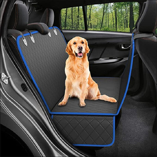 Pawora™ Premium Waterproof Dog Car Seat Cover – Mesh Window, Nonslip & Full Backseat Protection