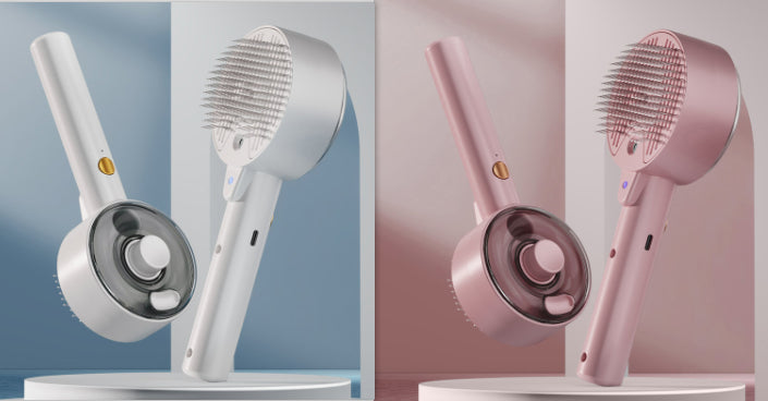 Pawora™ Pet Steam Grooming Brush – Self-Cleaning Dog & Cat Hair Remover