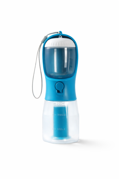 Pawora™ 3-in-1 Portable Dog Water Bottle with Food & Waste Bag Dispenser