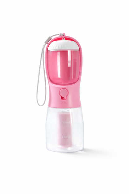 Pawora™ 3-in-1 Portable Dog Water Bottle with Food & Waste Bag Dispenser